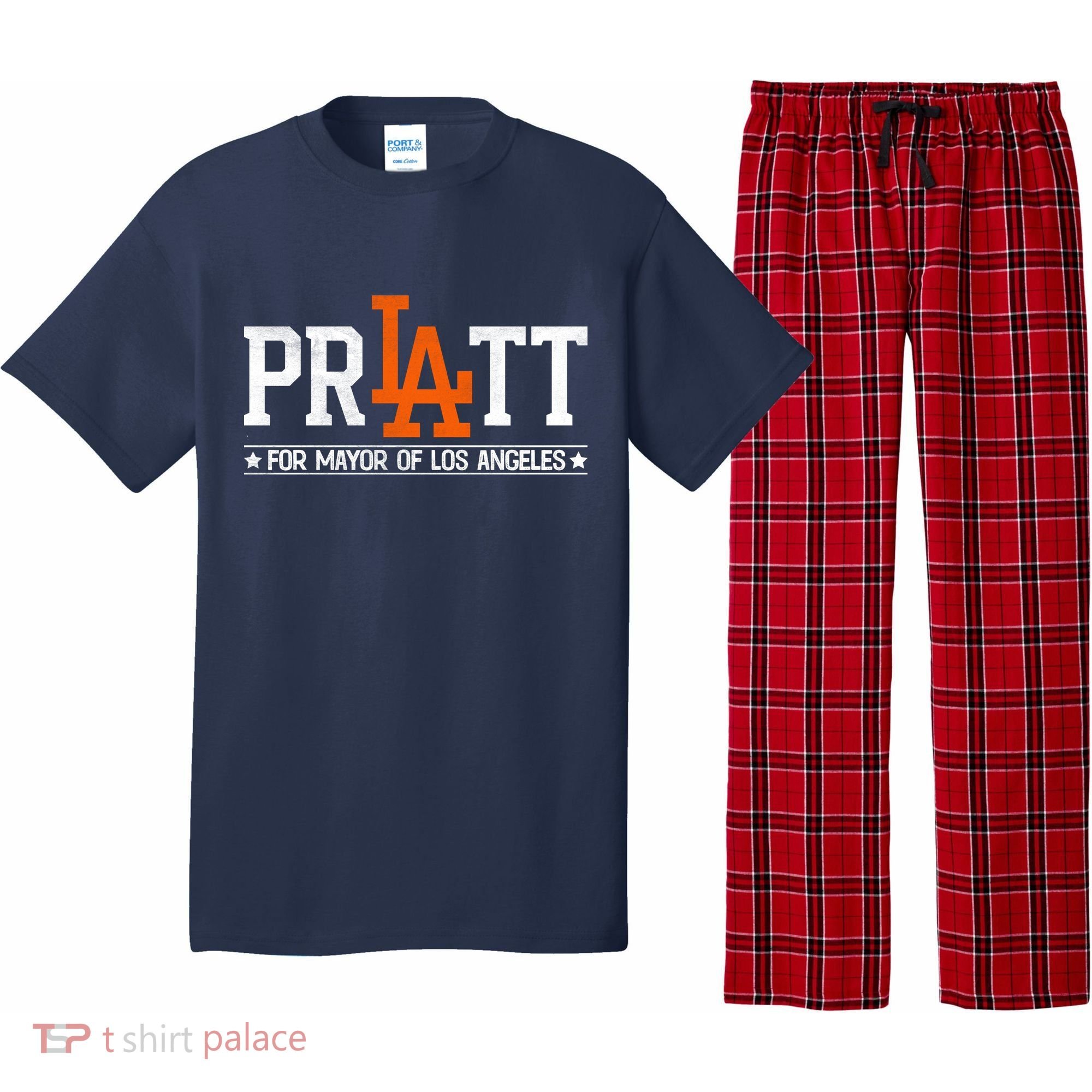 Pratt For Mayor Of Los Angeles La Fan Pajama Set