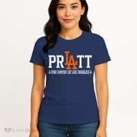 Pratt For Mayor Of Los Angeles La Fan Women's T-Shirt thumb 4
