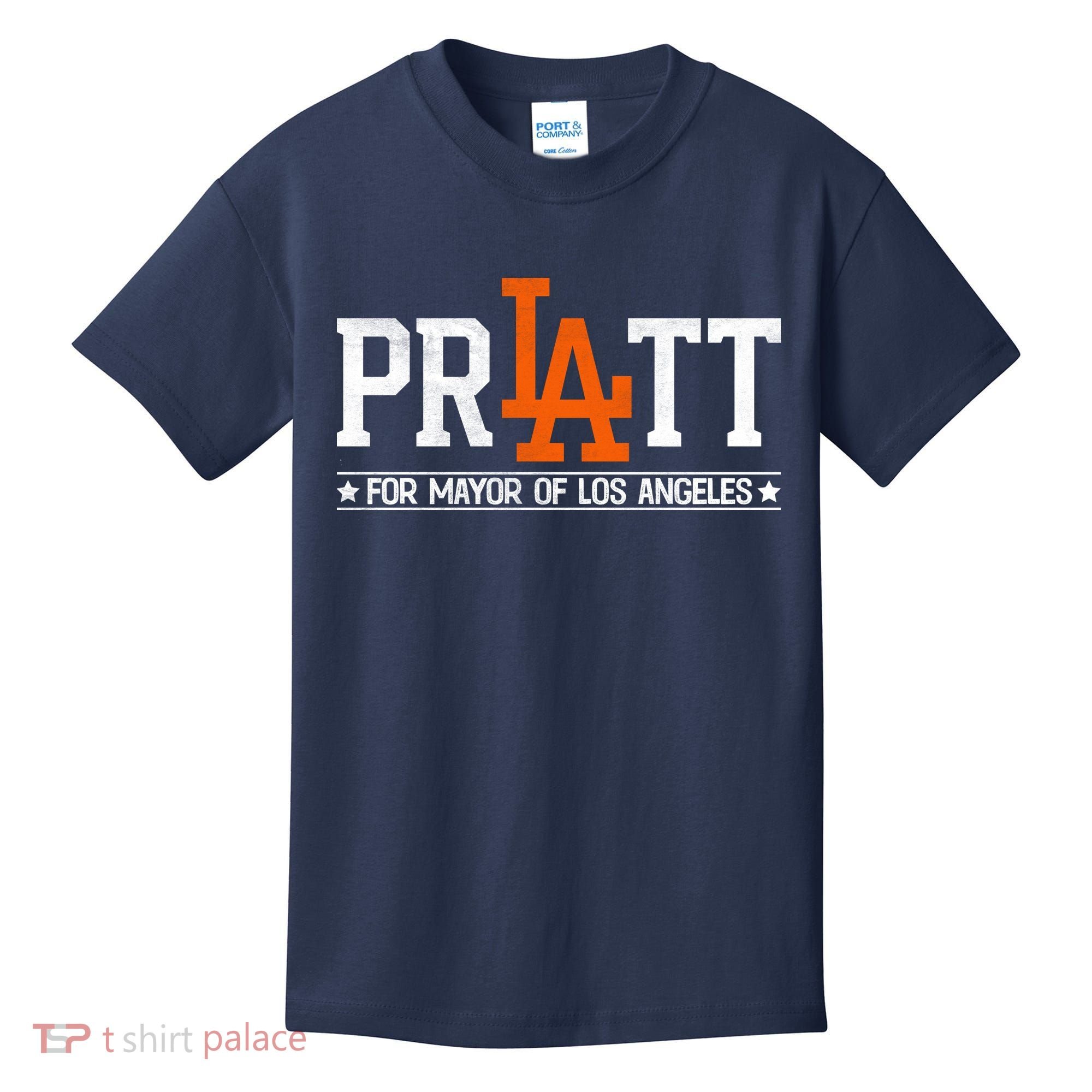 Pratt For Mayor Of Los Angeles La Fan Kids T-Shirt