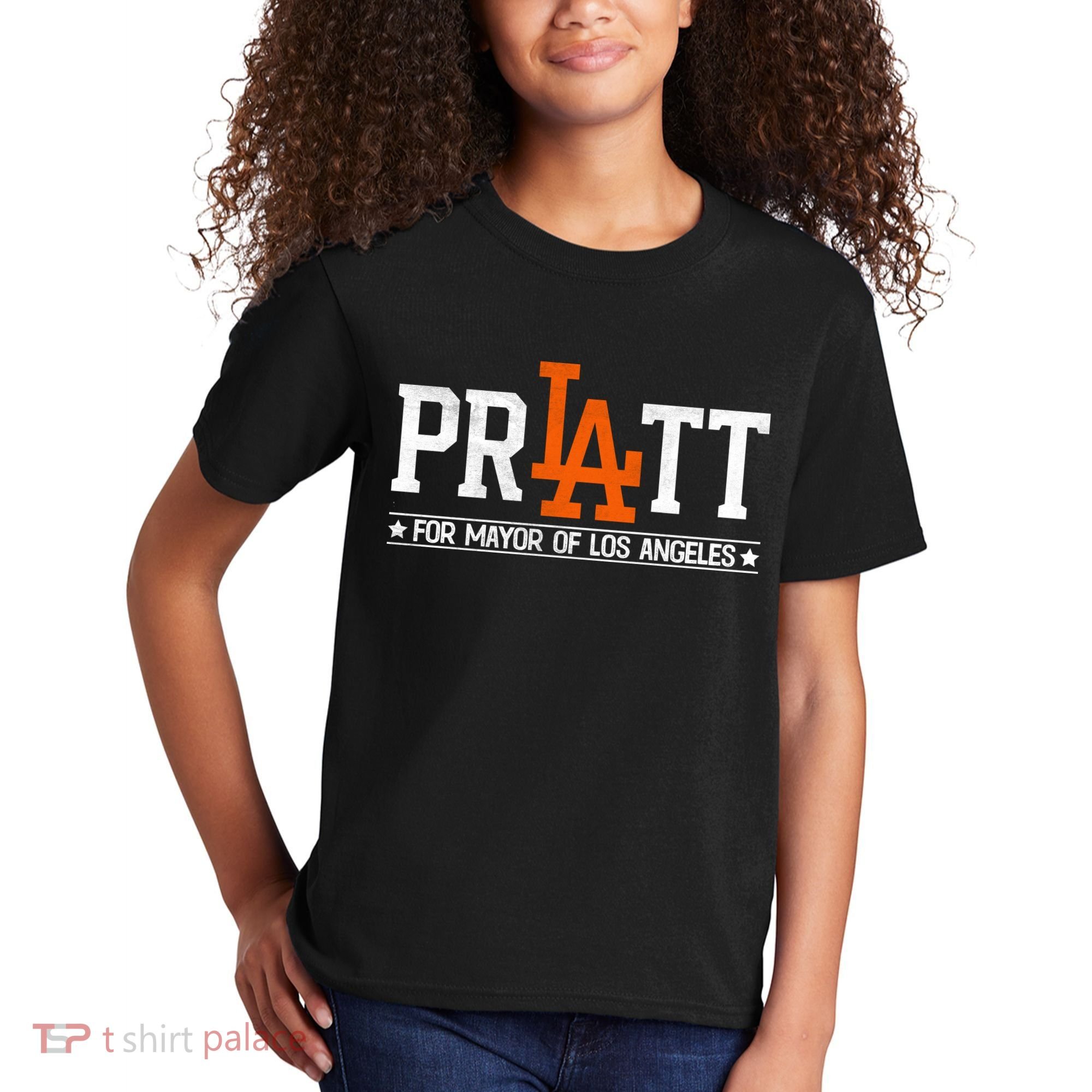 Pratt For Mayor Of Los Angeles La Fan Kids T-Shirt