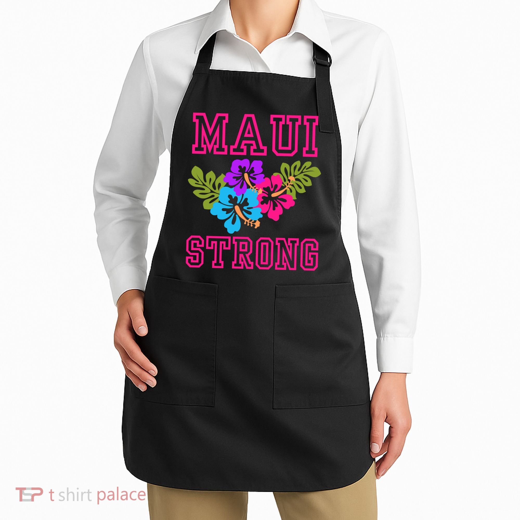 Pray For Maui Hawaii Strong Lahaina Hawaiian Islands Apron