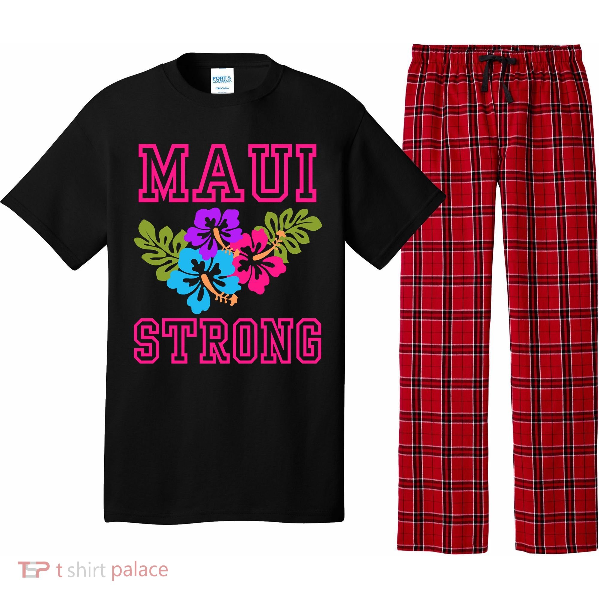 Pray For Maui Hawaii Strong Lahaina Hawaiian Islands Pajama Set