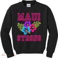Pray For Maui Hawaii Strong Lahaina Hawaiian Islands Kids Sweatshirt thumb 0