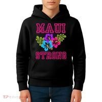 Pray For Maui Hawaii Strong Lahaina Hawaiian Islands Kids Hoodie thumb 4