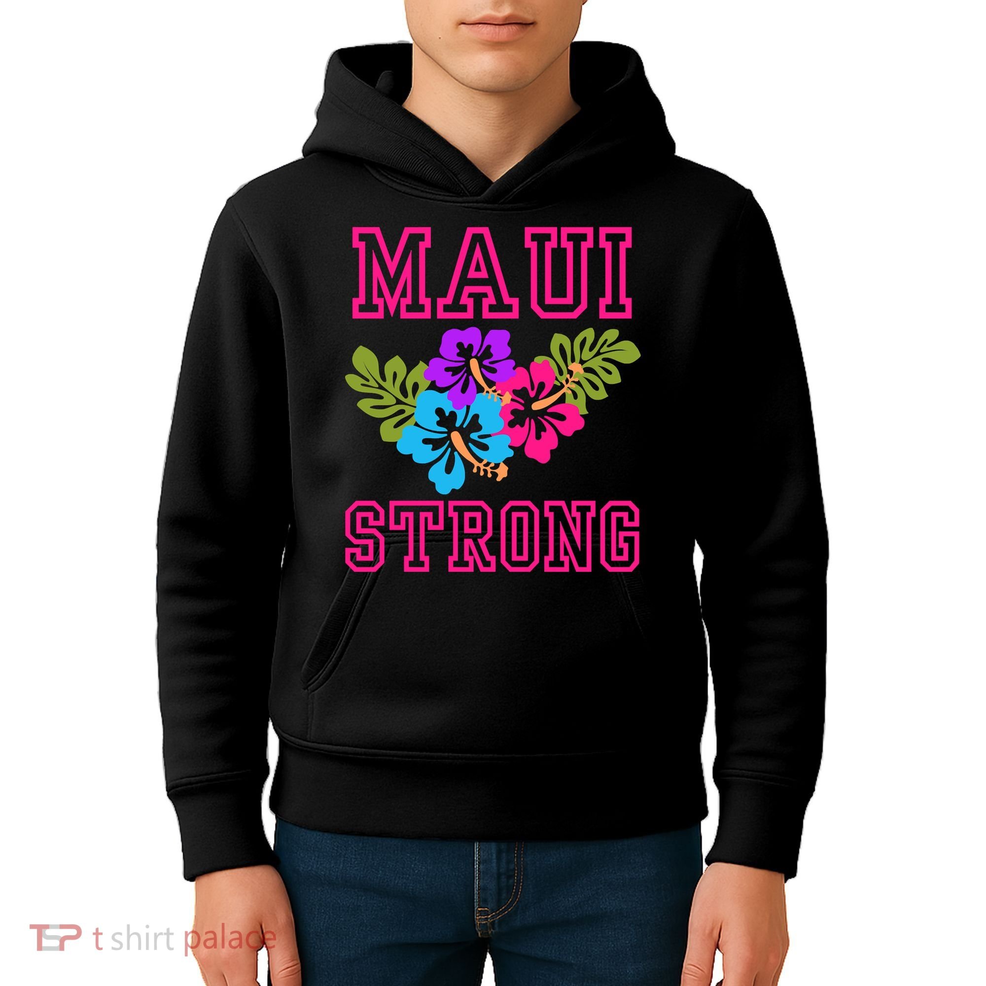 Pray For Maui Hawaii Strong Lahaina Hawaiian Islands Kids Hoodie