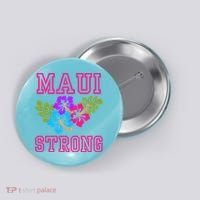 Pray For Maui Hawaii Strong Lahaina Hawaiian Islands Button thumb 0