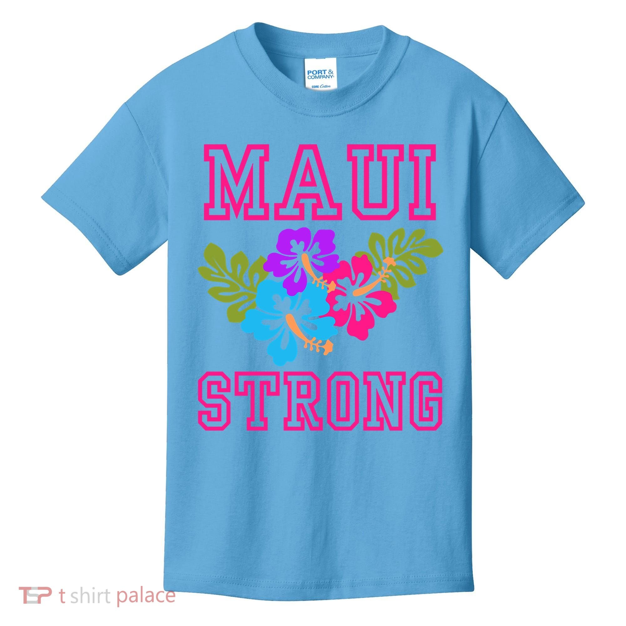 Pray For Maui Hawaii Strong Lahaina Hawaiian Islands Kids T-Shirt