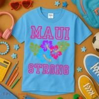 Pray For Maui Hawaii Strong Lahaina Hawaiian Islands Kids T-Shirt thumb 3