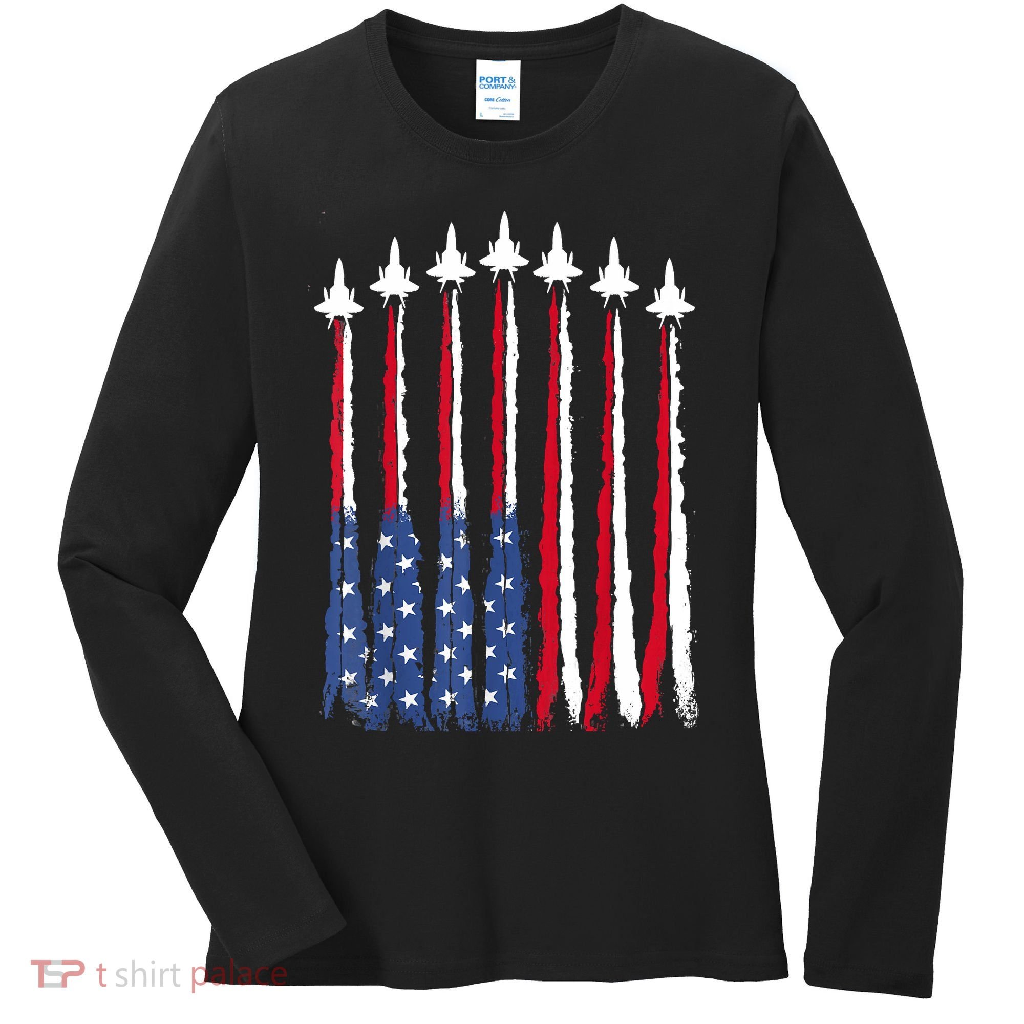 Patriotic For Men 4th Of July USA Women's Long Sleeve Shirt