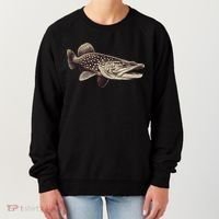Pike Fish Monchrome Women's Sweatshirt thumb 0