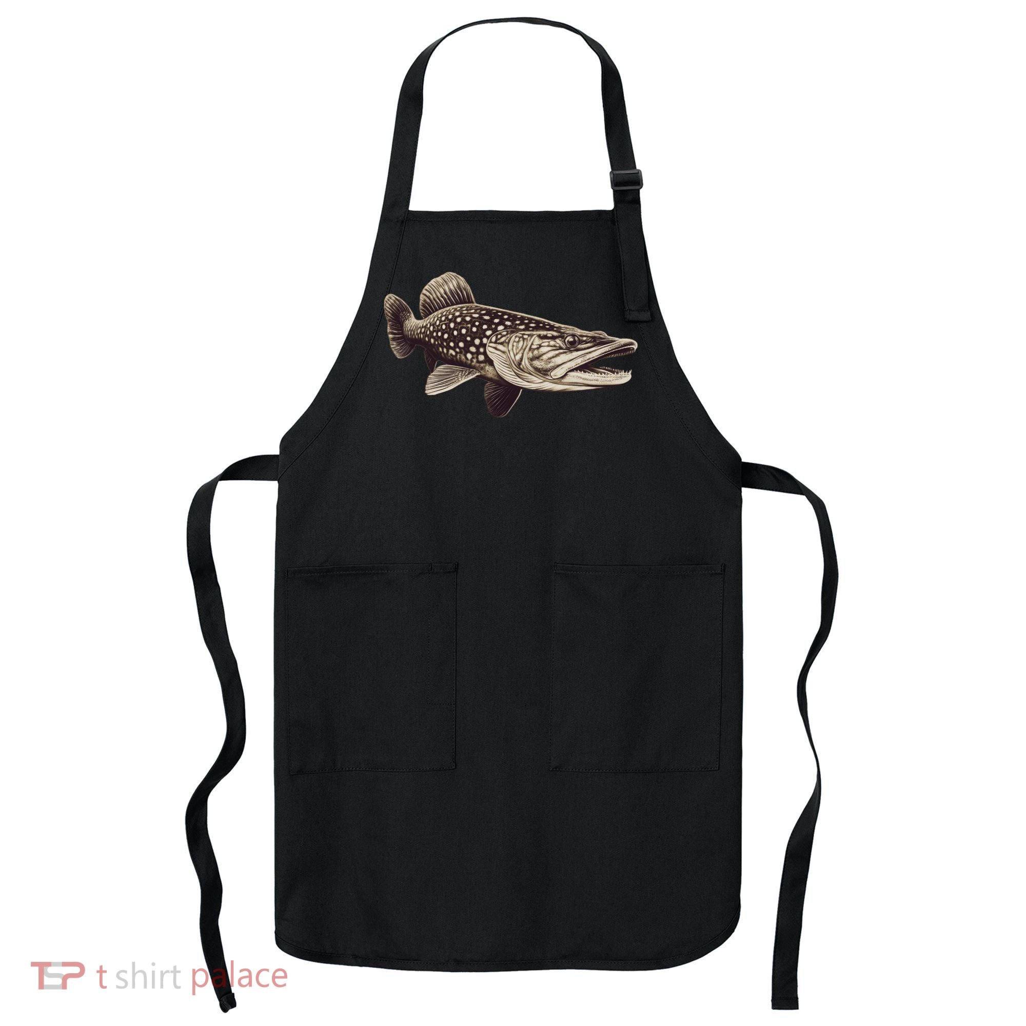 Pike Fish Monchrome Apron
