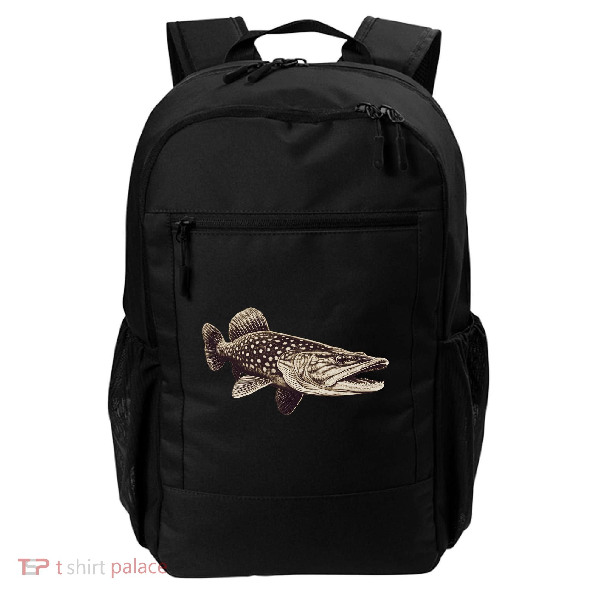 Pike Fish Monchrome Backpack