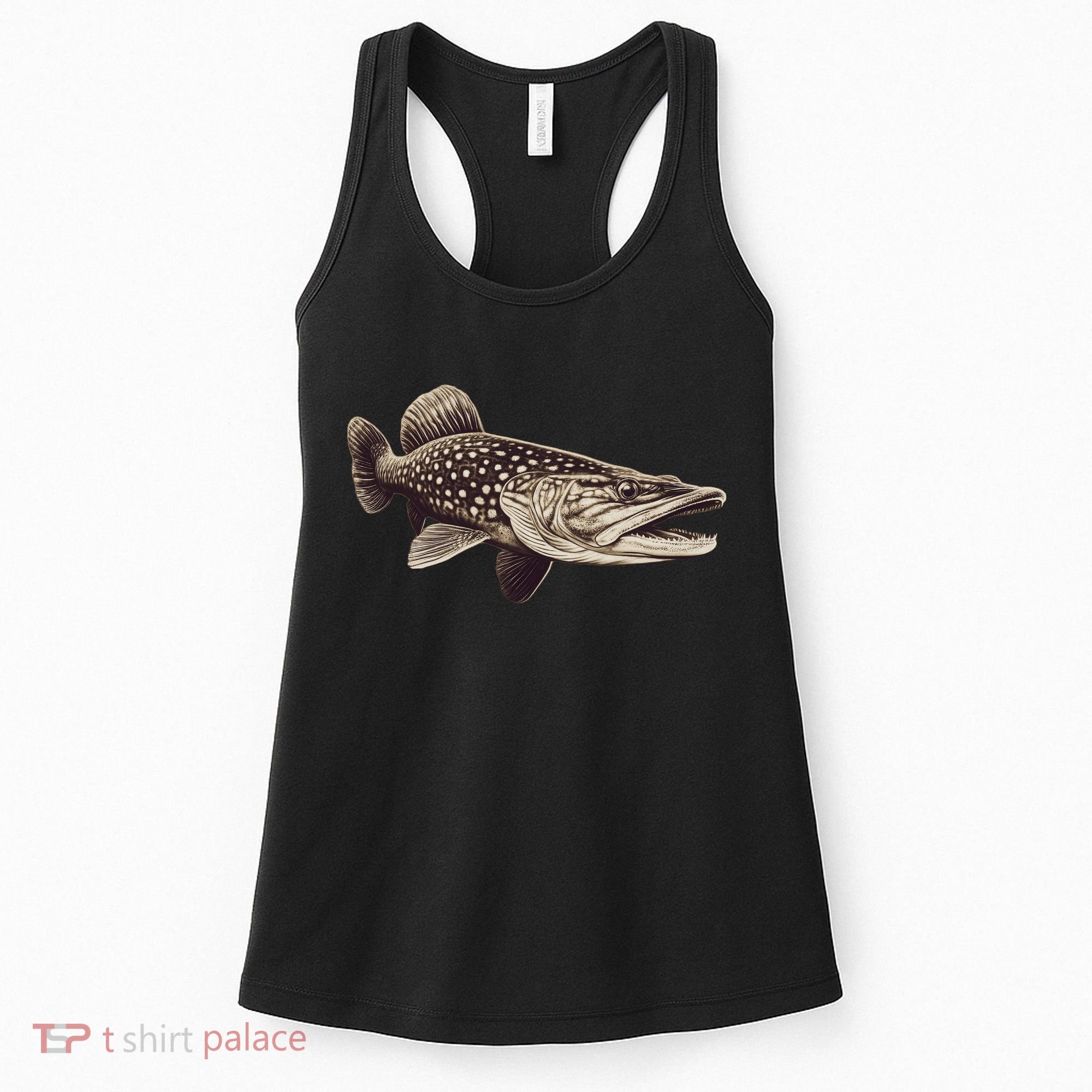 Pike Fish Monchrome Women's Tank Top