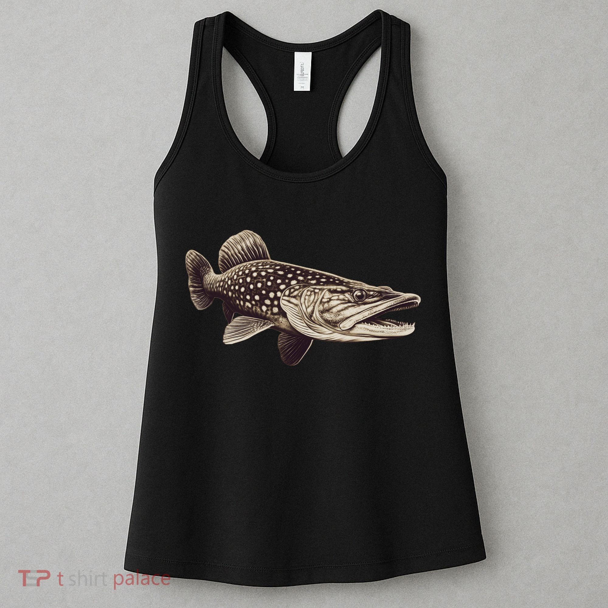 Pike Fish Monchrome Women's Tank Top