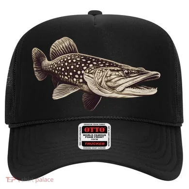 Pike Fish Monchrome Hat