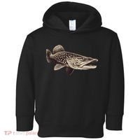 Pike Fish Monchrome Toddler Hoodie thumb 0