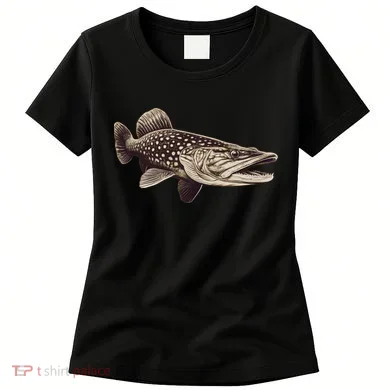 Pike Fish Monchrome Women's T-Shirt