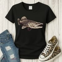 Pike Fish Monchrome Women's T-Shirt thumb 3
