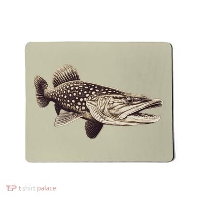 Pike Fish Monchrome Mousepad