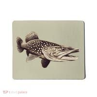 Pike Fish Monchrome Mousepad thumb 0