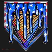 Patriotic Flag Melting Ice Cream Cone Backpack thumb 2