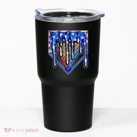 Patriotic Flag Melting Ice Cream Cone Tumbler thumb 0