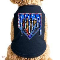 Patriotic Flag Melting Ice Cream Cone Doggie Tank thumb 0