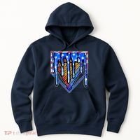 Patriotic Flag Melting Ice Cream Cone Hoodie thumb 0