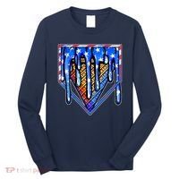 Patriotic Flag Melting Ice Cream Cone Long Sleeve Shirt thumb 0