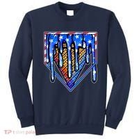 Patriotic Flag Melting Ice Cream Cone Sweatshirt thumb 0