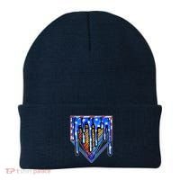 Patriotic Flag Melting Ice Cream Cone Beanie thumb 0