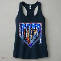 Patriotic Flag Melting Ice Cream Cone Women's Tank Top thumb 3