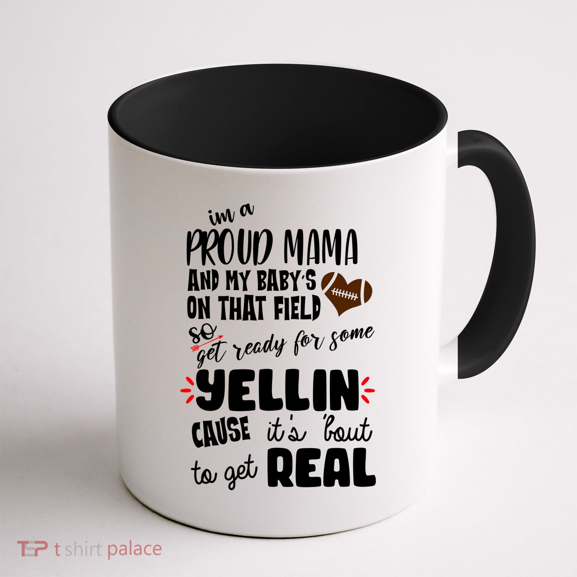 Proud Football Mama Coffee Mug