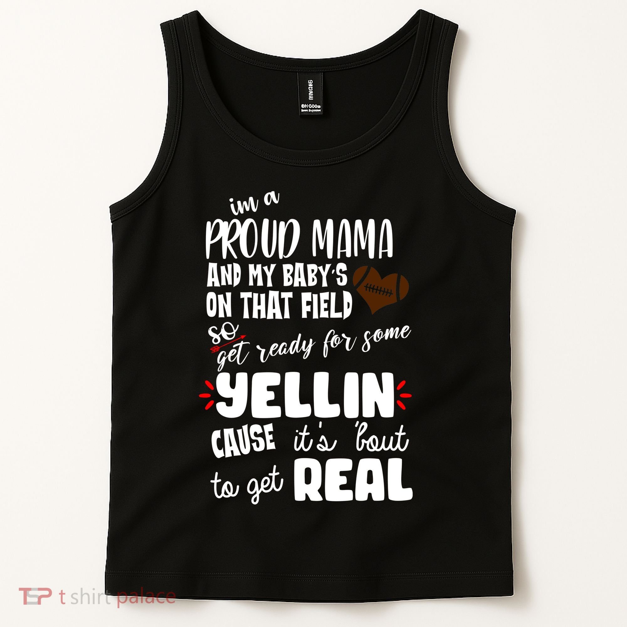Proud Football Mama Tank Top