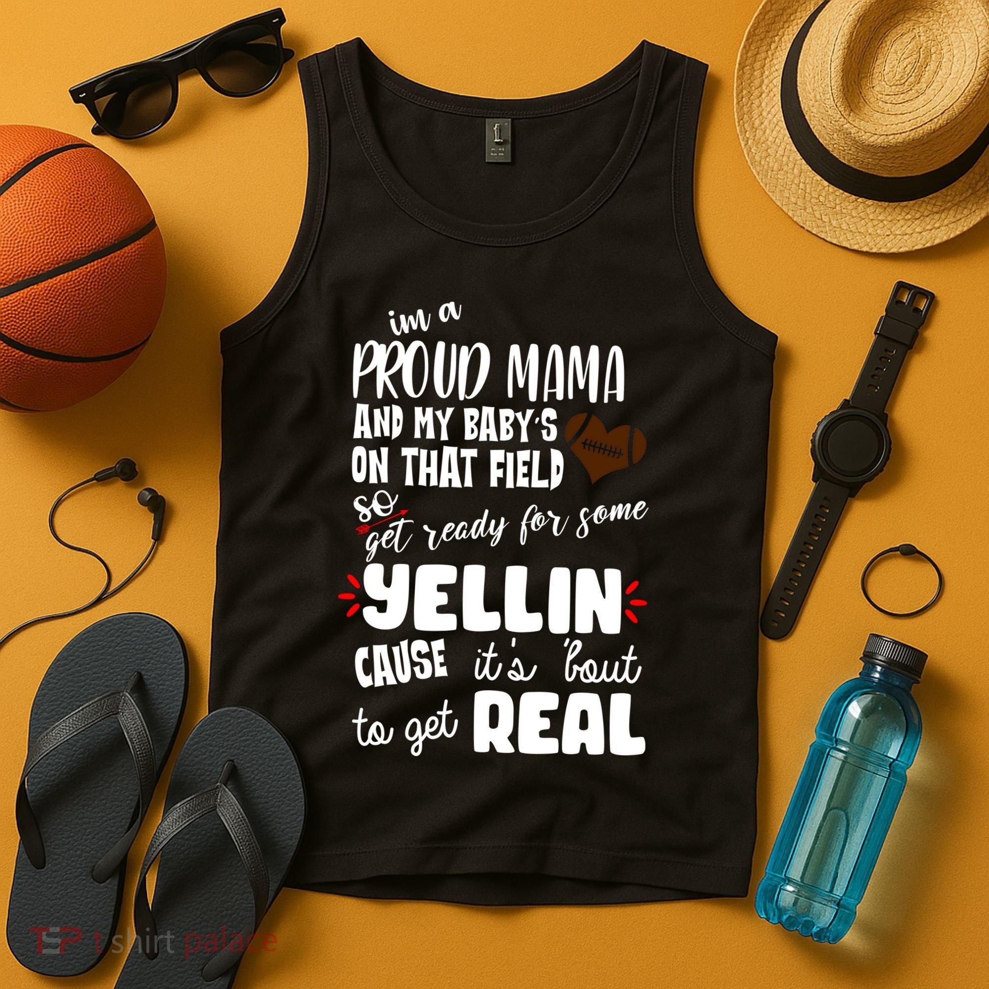 Proud Football Mama Tank Top