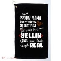 Proud Football Mama Golf Towel thumb 0