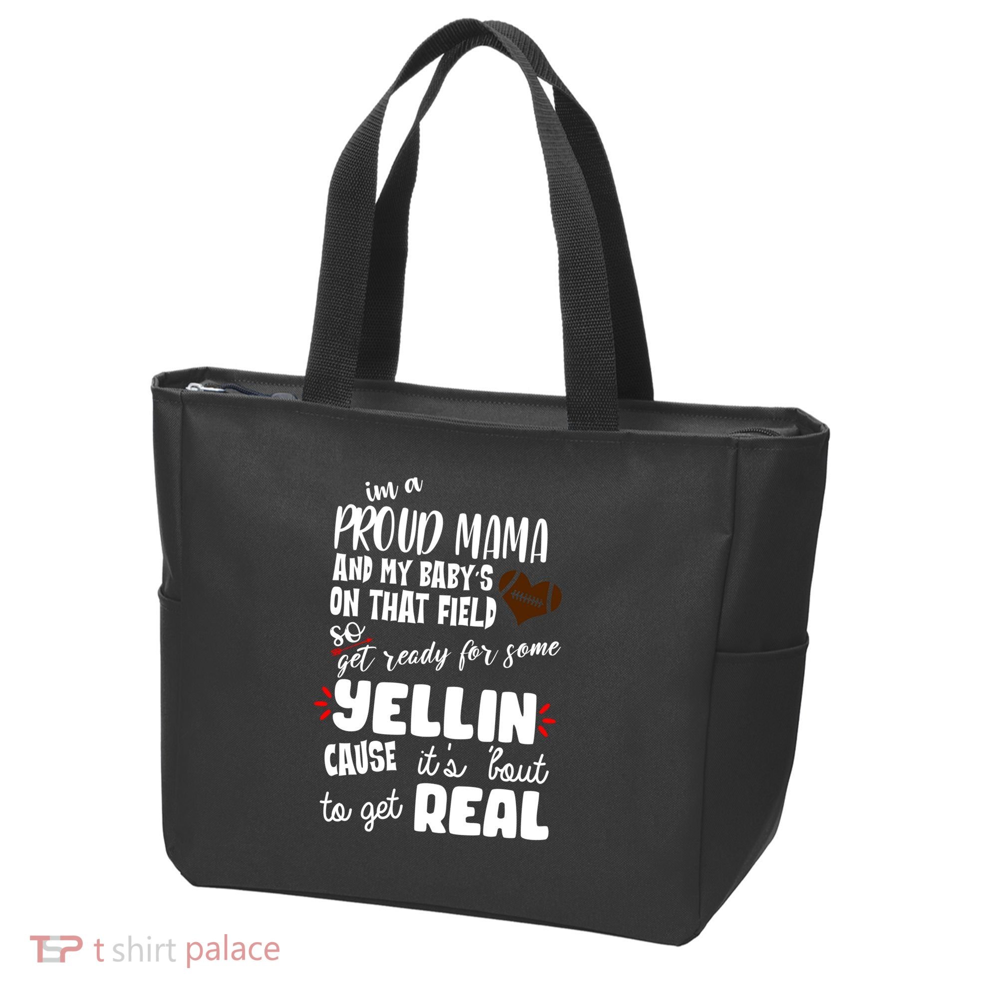 Proud Football Mama Tote Bag
