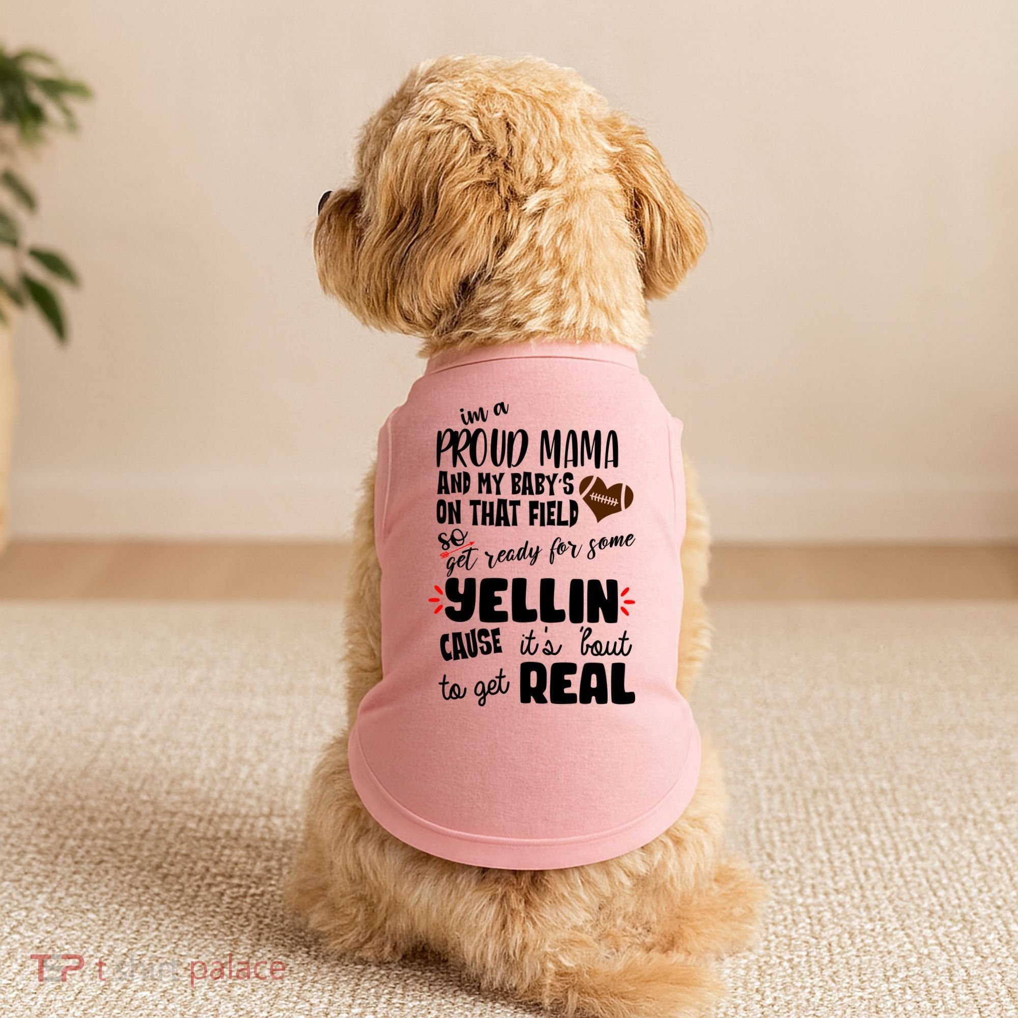 Proud Football Mama Doggie Tank
