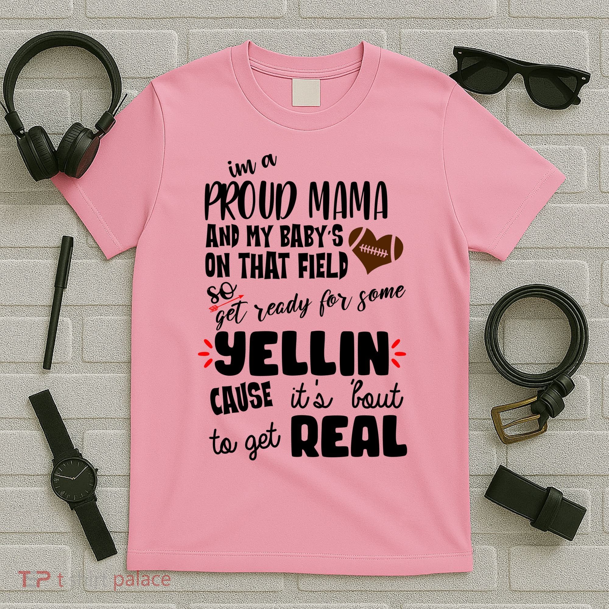 Proud Football Mama T-Shirt