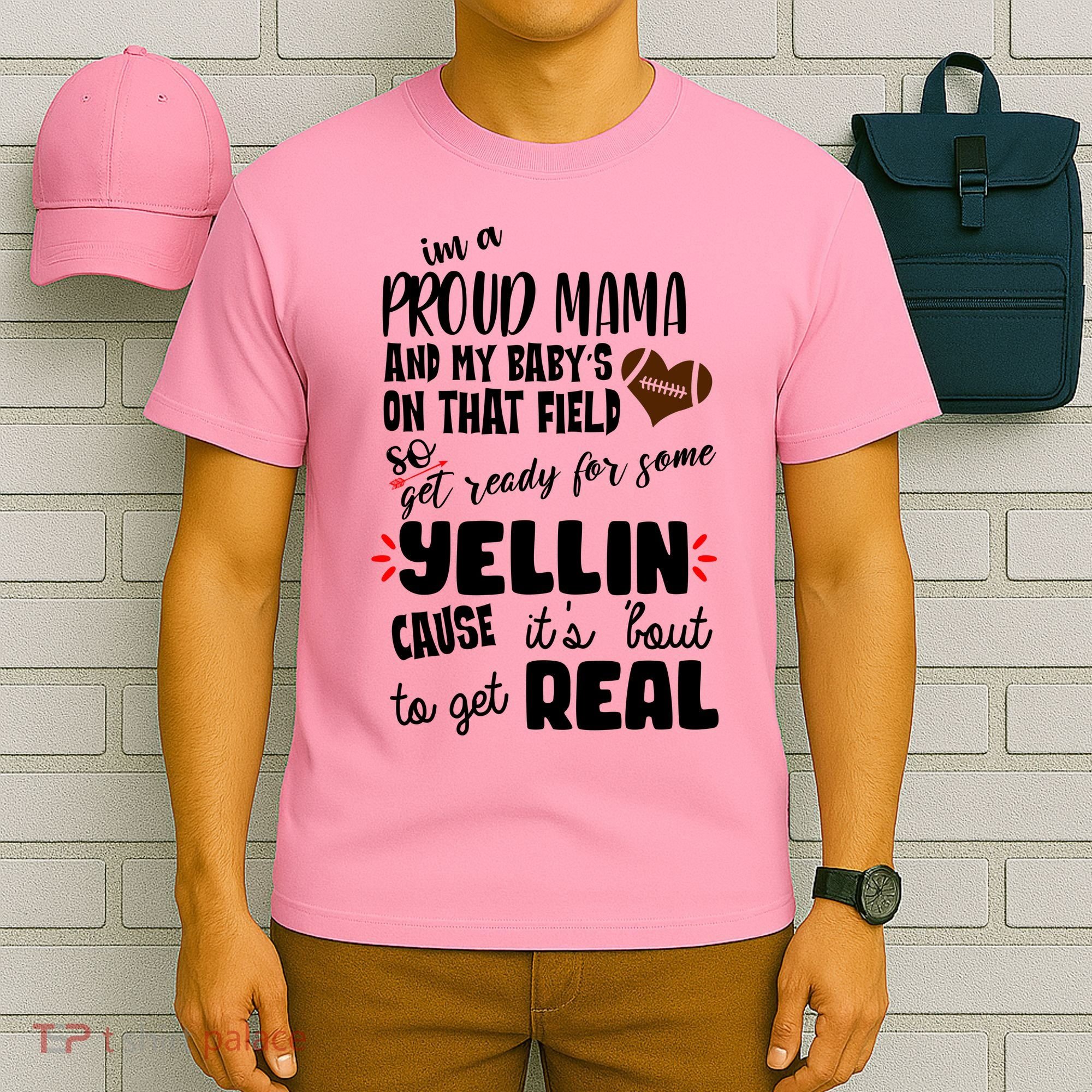 Proud Football Mama T-Shirt
