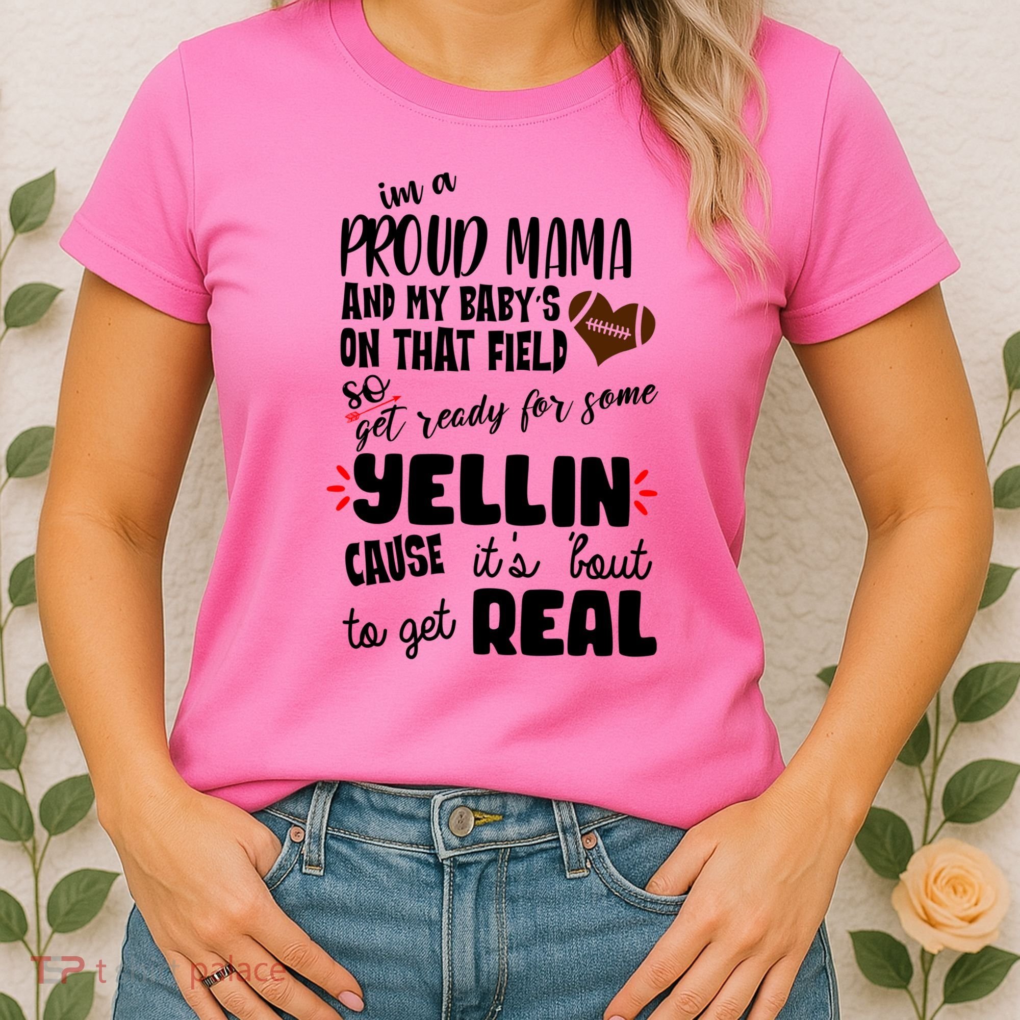 Proud Football Mama Women's T-Shirt