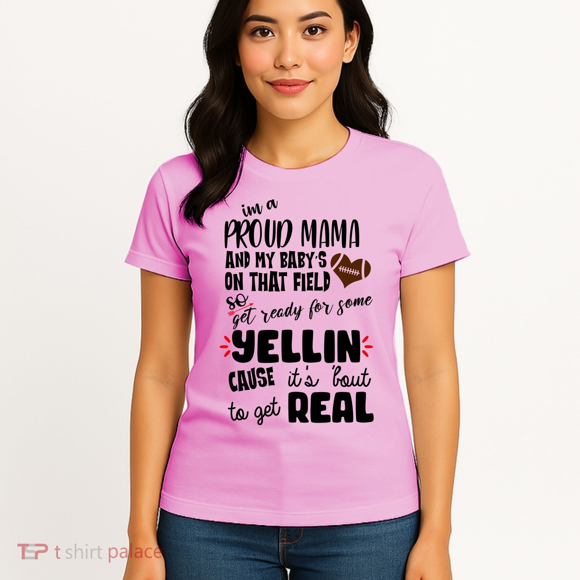 Proud Football Mama Women's T-Shirt