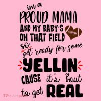 Proud Football Mama Women's T-Shirt thumb 6