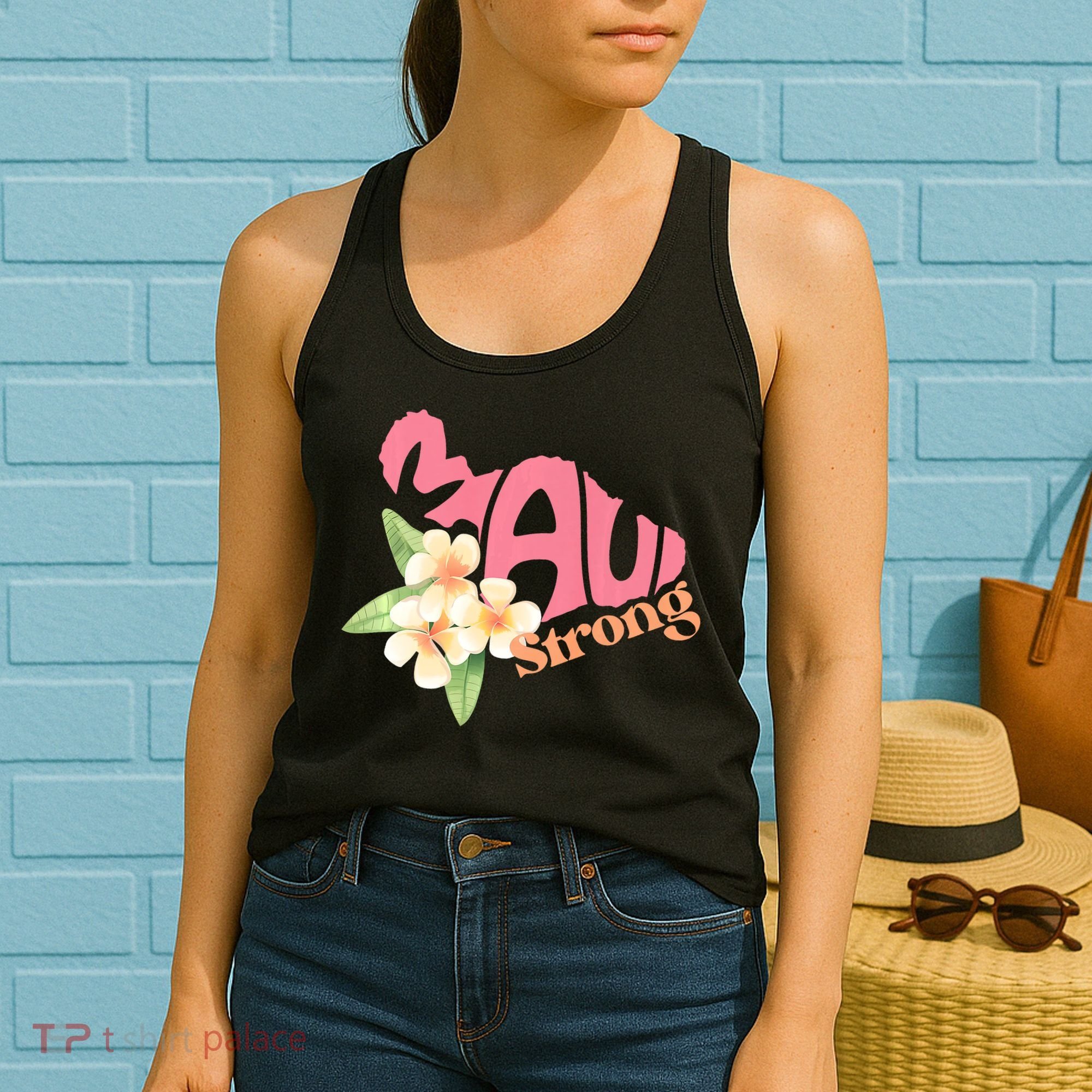 Pray For Maui Hawaii Strong Maui Relief Tee Hawaii Fire Victims Women's Tank Top