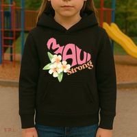Pray For Maui Hawaii Strong Maui Relief Tee Hawaii Fire Victims Kids Hoodie thumb 3
