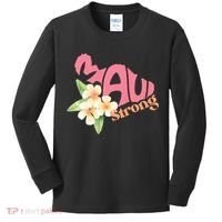 Pray For Maui Hawaii Strong Maui Relief Tee Hawaii Fire Victims Kids Long Sleeve Shirt thumb 0