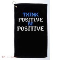 Positive For Motivational Kindness - Positive Message Golf Towel thumb 0