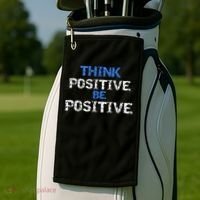 Positive For Motivational Kindness - Positive Message Golf Towel thumb 2