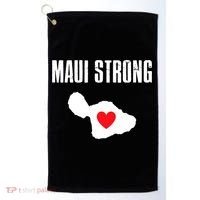 Pray For Maui Hawaii Maui Strong Maui Wildfire Relief Golf Towel thumb 0