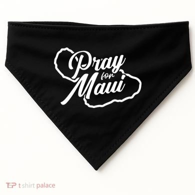 Pray For Maui Gift USA-Made Doggie Bandana